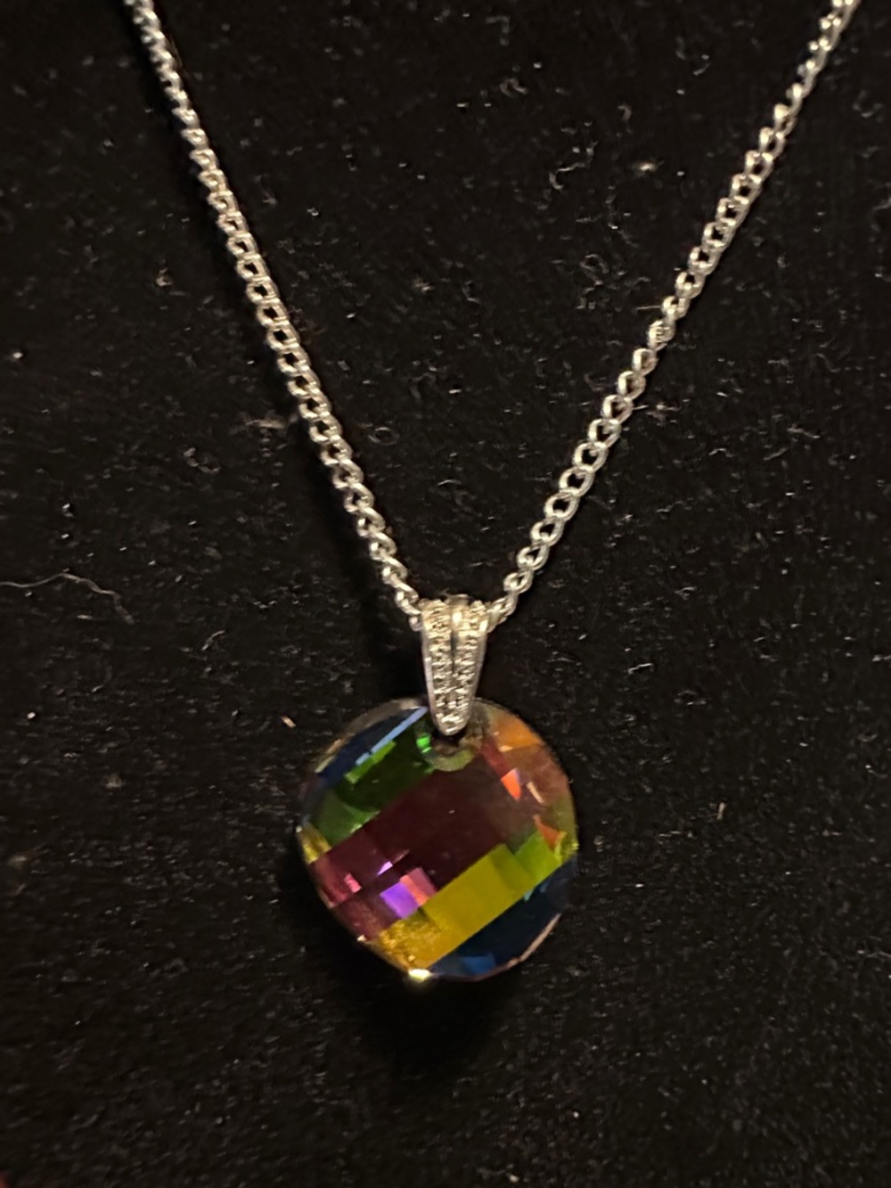 Multicolor Crystal Pendant Necklace for Women